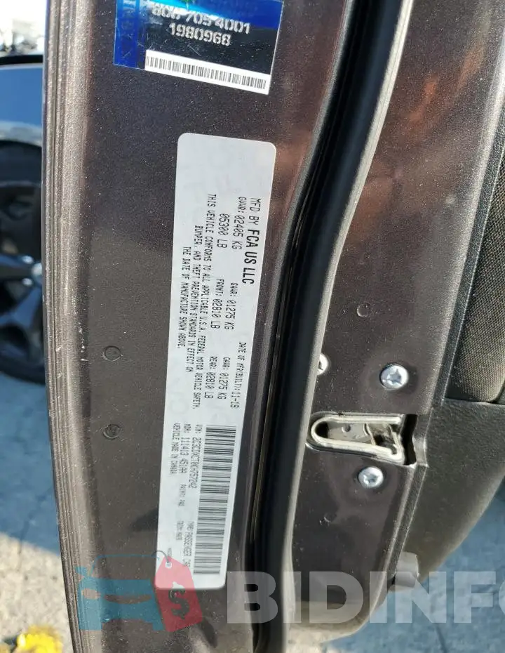 2C3CDXCT0KH757242 Photo# 12