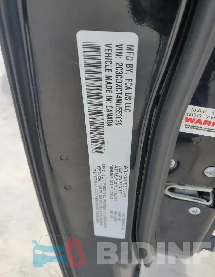 2C3CDXCT4MH553630 Photo# 13