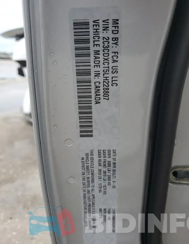 2C3CDXCT5LH228807 Photo# 12