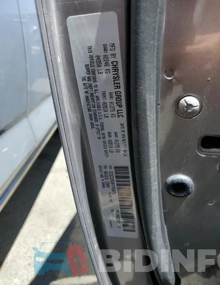 2C3CDZAG9FH703073 Photo# 12
