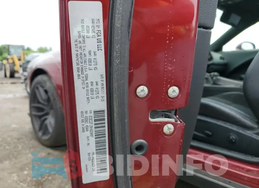 2C3CDZFJ5KH629097 Photo# 12