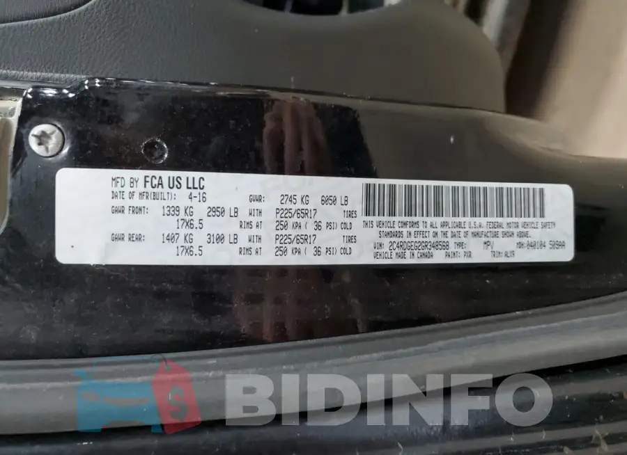 2C4RDGEG2GR348568 Photo# 13