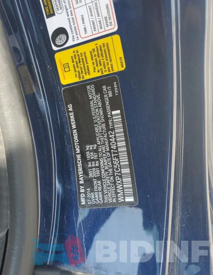 WMWXP7C56FT740442 Photo# 12