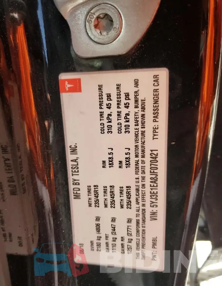 5YJ3E1EA8JF070421 Photo# 12