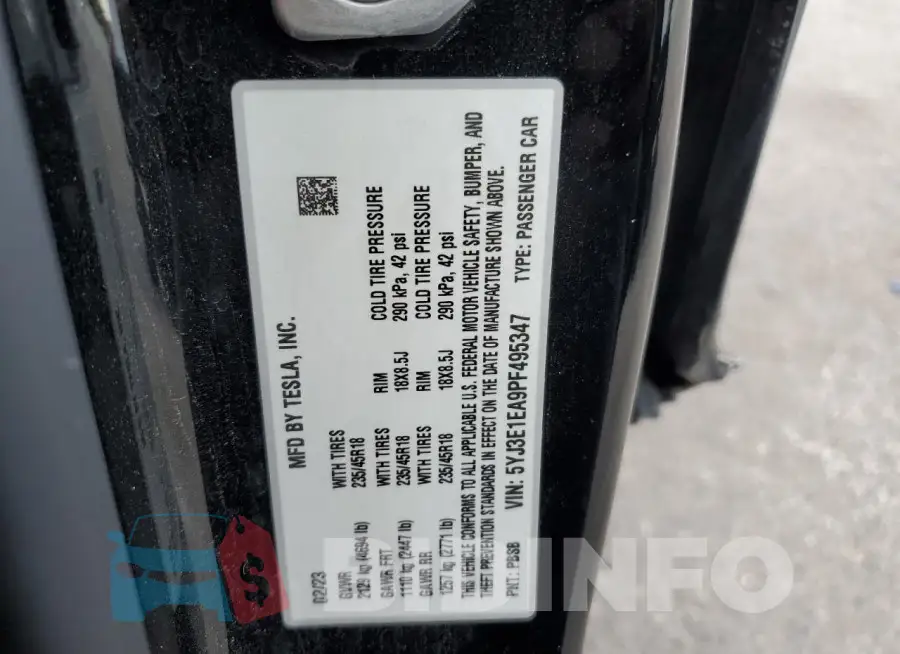 5YJ3E1EA9PF495347 Photo# 12