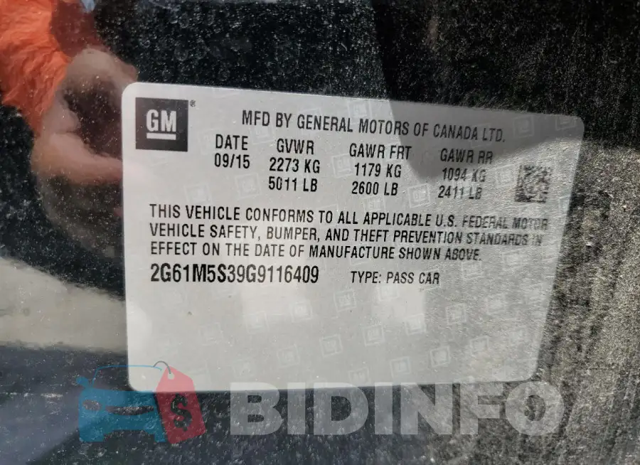 2G61M5S39G9116409 Photo# 13