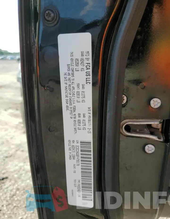 2C3CCAGG6FH793178 Photo# 13