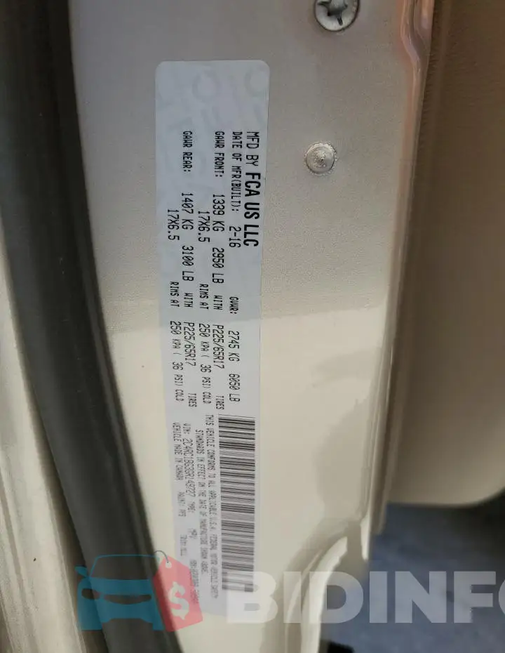 2C4RC1BG3GR149727 Photo# 13
