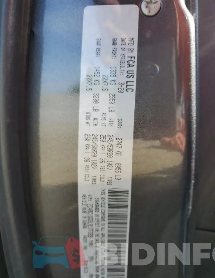 2C4RC1GG5LR177399 Photo# 13