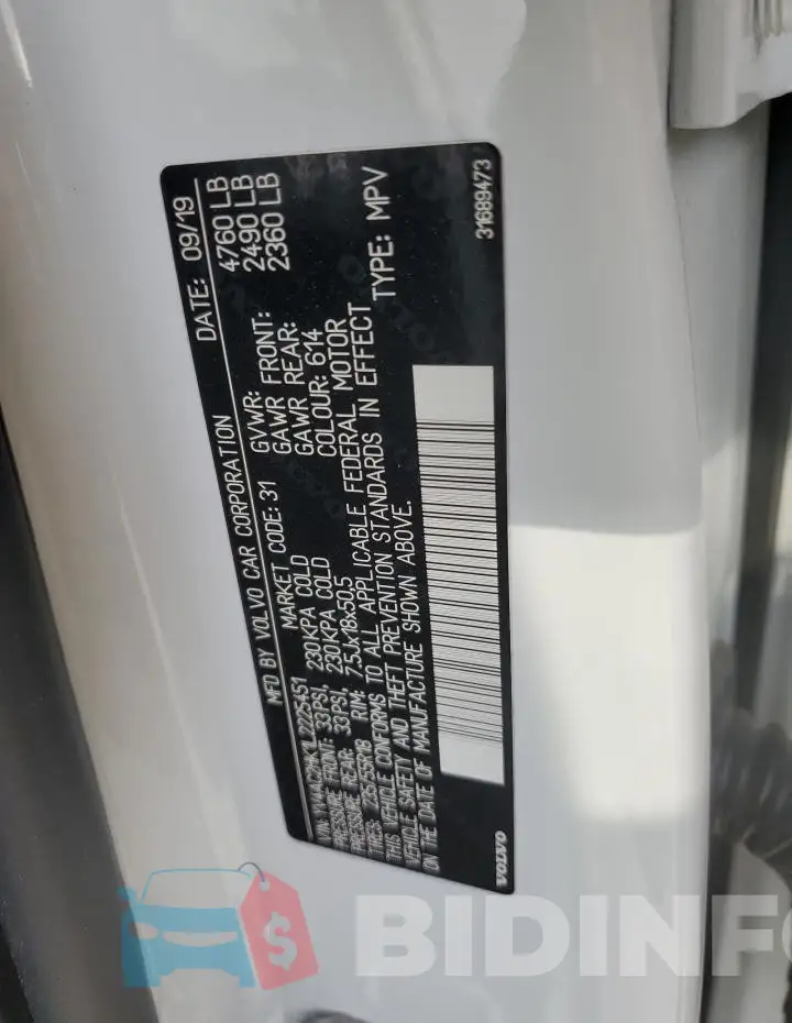 YV4AC2HK1L2225451 Photo# 13