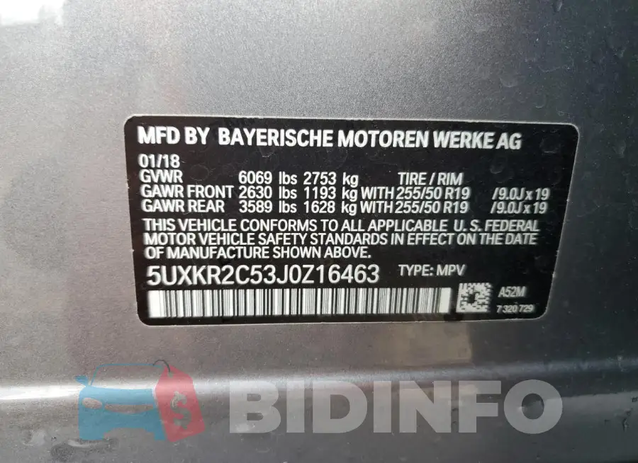 5UXKR2C53J0Z16463 Photo# 13