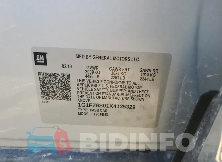 1G1FZ6S01K4135329 Photo# 13