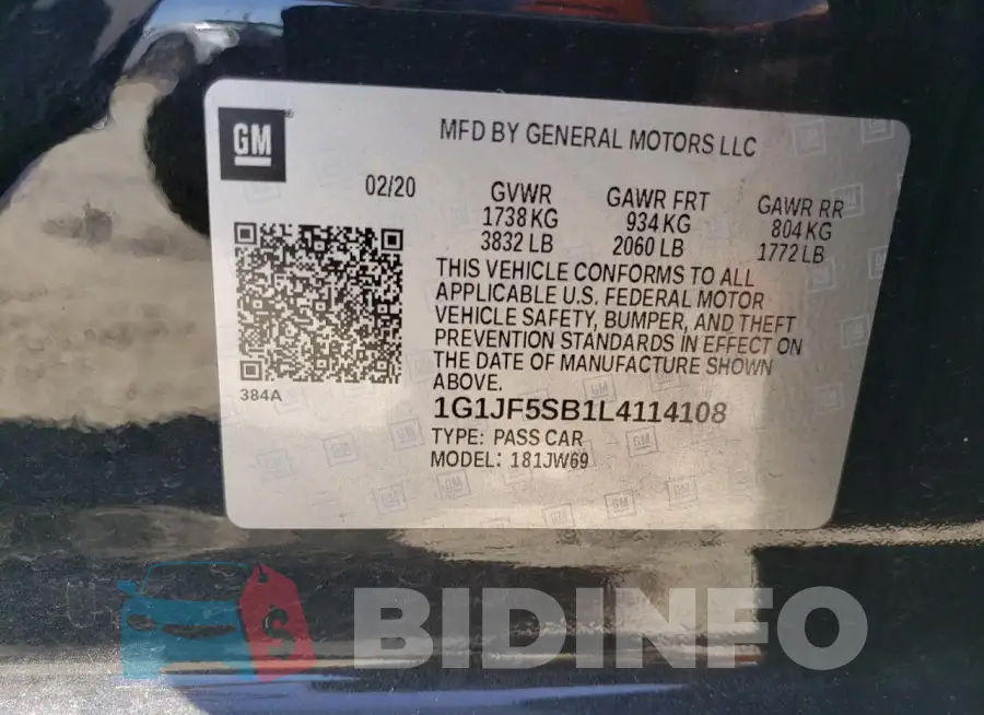 1G1JF5SB1L4114108 Photo# 12