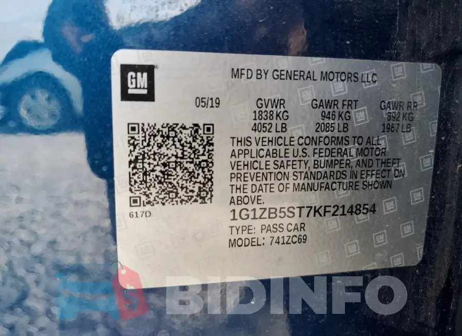 1G1ZB5ST7KF214854 Photo# 12