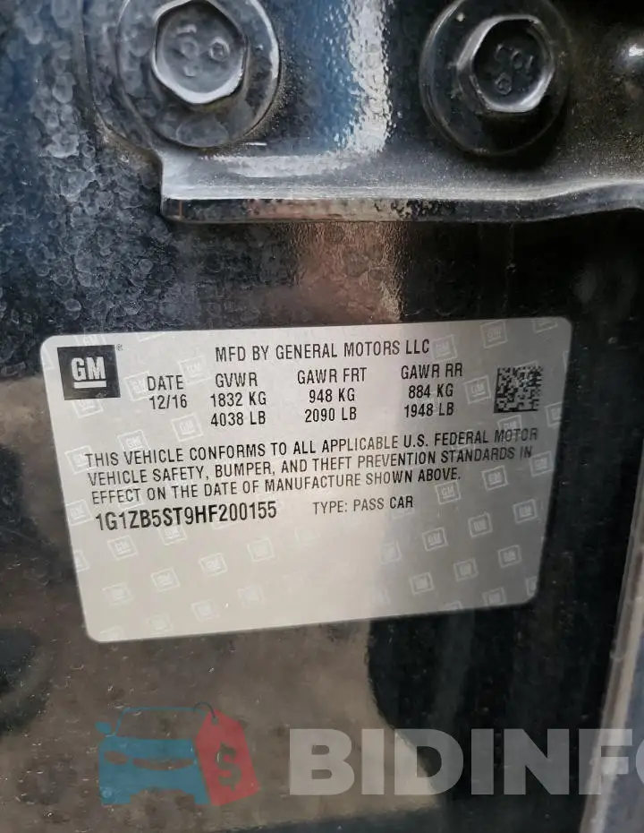1G1ZB5ST9HF200155 Photo# 12