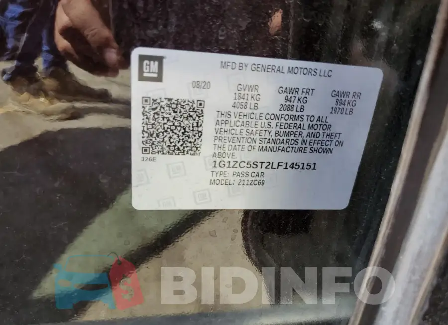 1G1ZC5ST2LF145151 Photo# 12