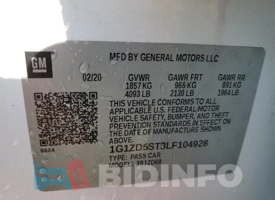 1G1ZD5ST3LF104928 Photo# 12