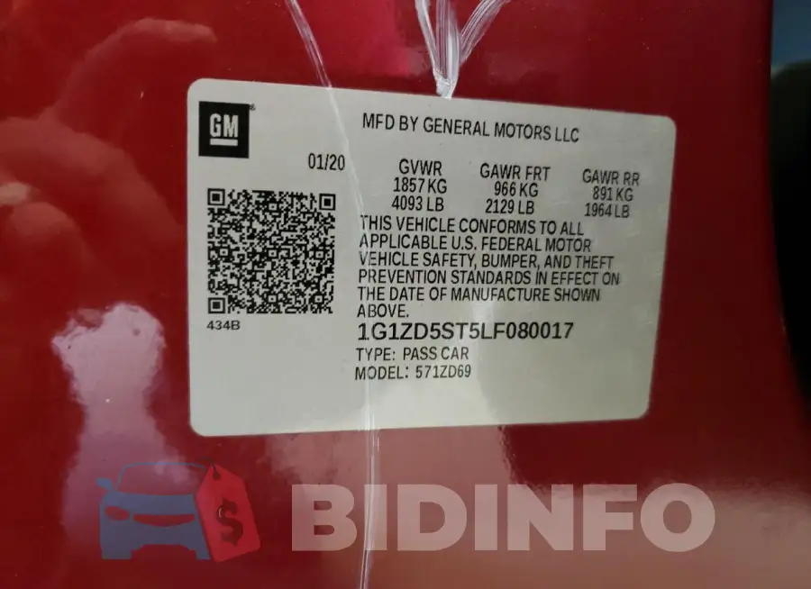 1G1ZD5ST5LF080017 Photo# 13