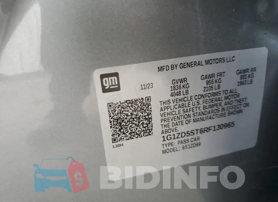1G1ZD5ST6RF130965 Photo# 12