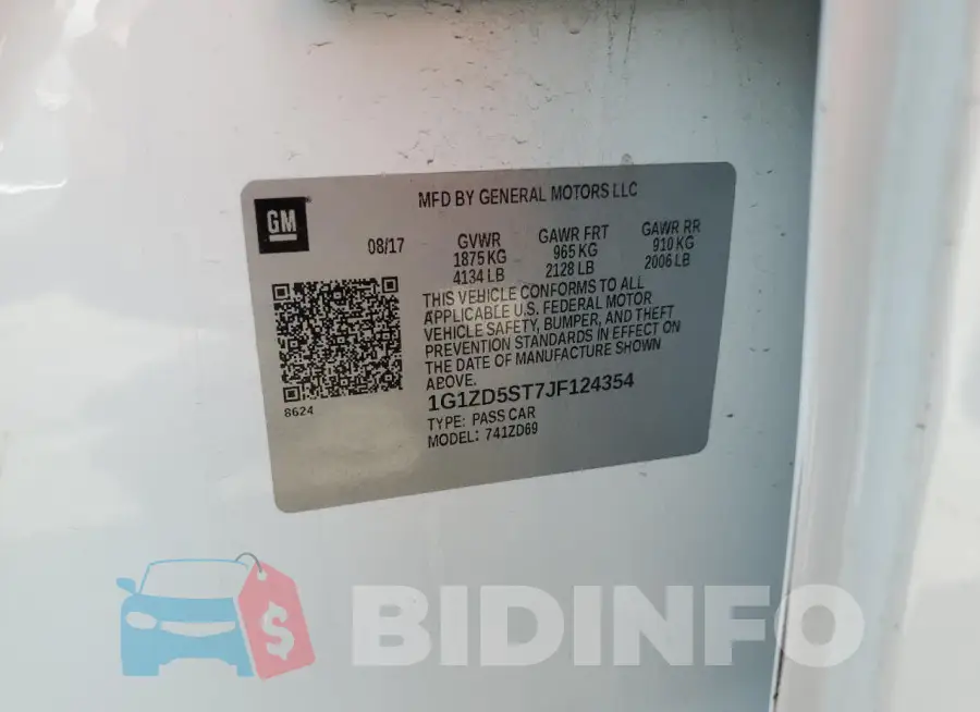 1G1ZD5ST7JF124354 Photo# 12