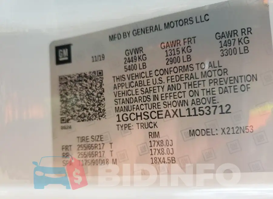 1GCHSCEAXL1153712 Photo# 12