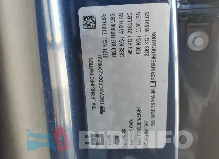 1GCVWCED0KZ209707 Photo# 12