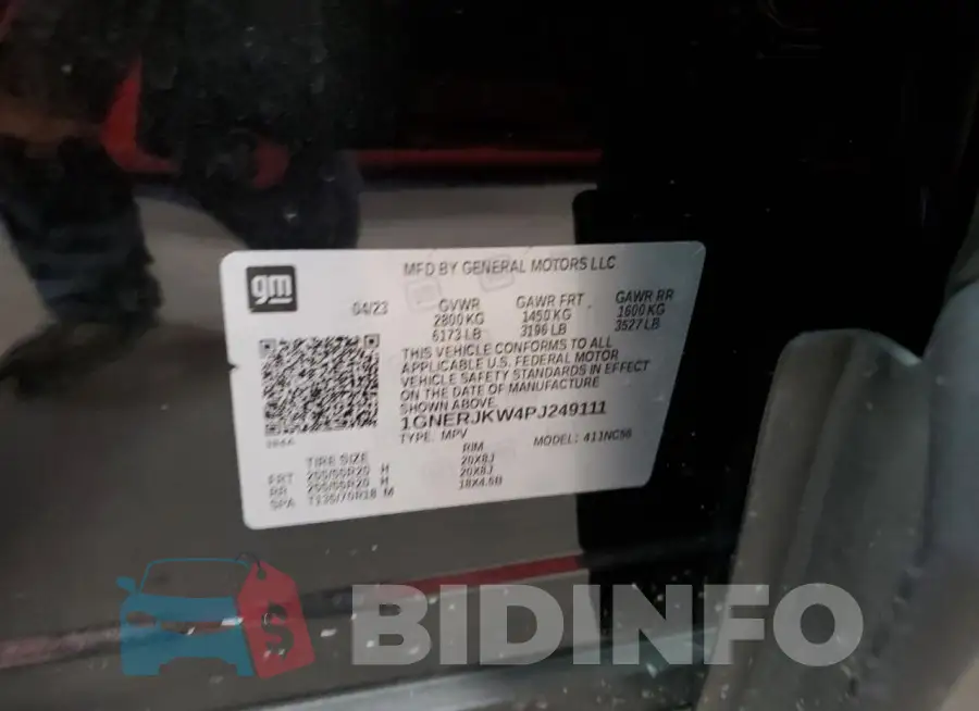 1GNERJKW4PJ249111 Photo# 13