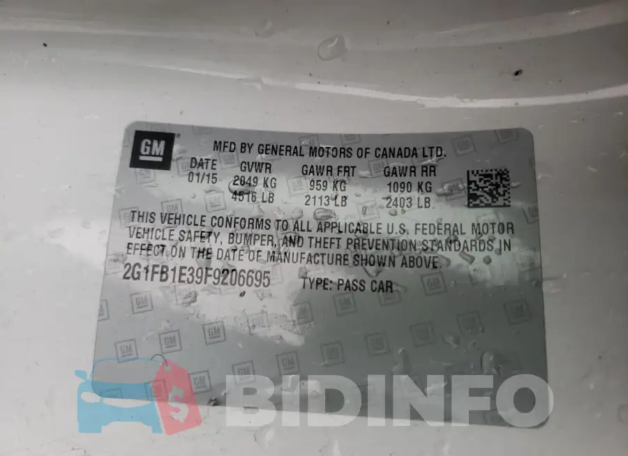 2G1FB1E39F9206695 Photo# 12