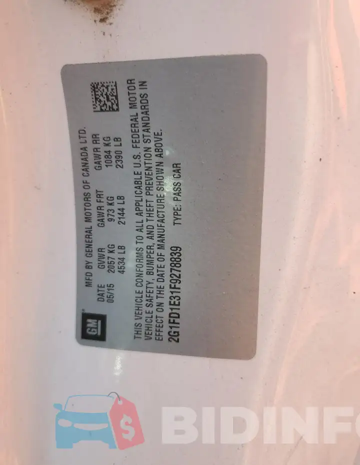 2G1FD1E31F9278839 Photo# 12