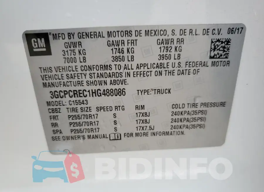 3GCPCREC1HG488086 Photo# 12