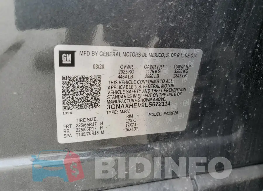 3GNAXHEV9LS672114 Photo# 12