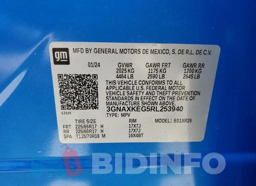 3GNAXKEG5RL253940 Photo# 13
