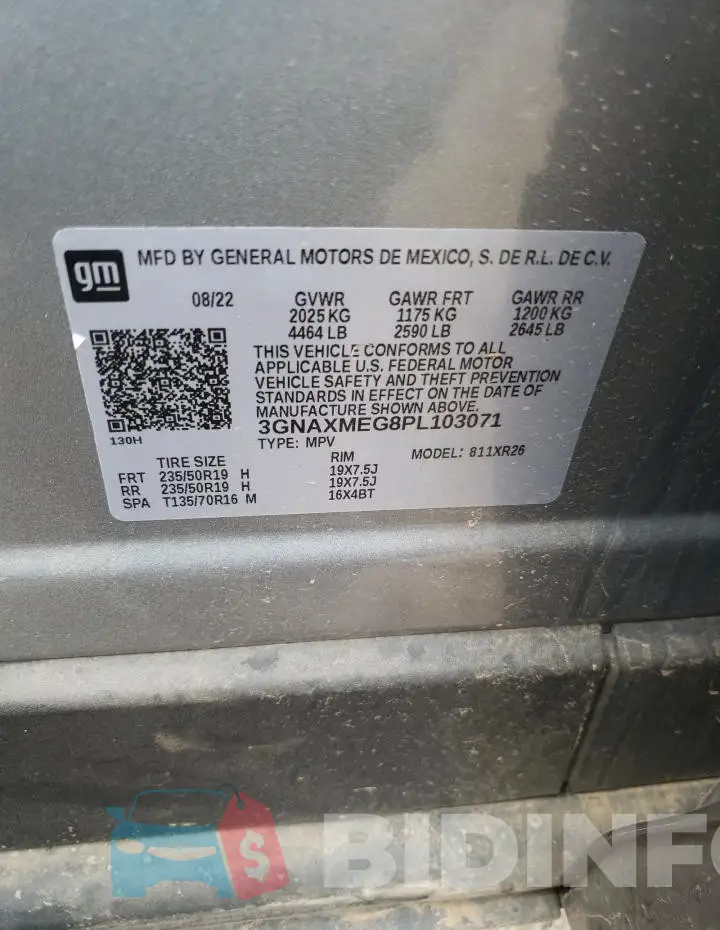 3GNAXMEG8PL103071 Photo# 13