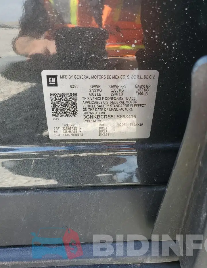 3GNKBCRS5LS663416 Photo# 12
