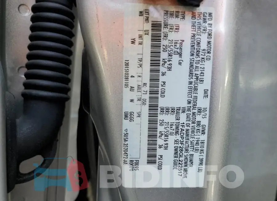 1FADP3F28GL222517 Photo# 12