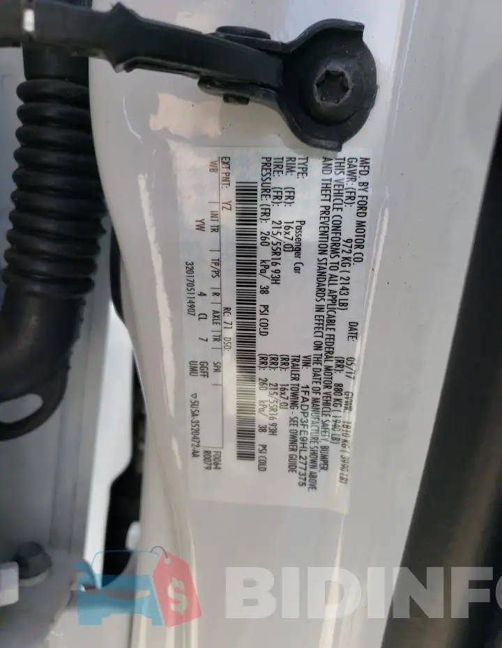 1FADP3FE9HL277375 Photo# 12