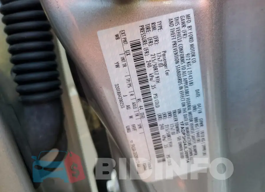 1FADP3H24JL309934 Photo# 13