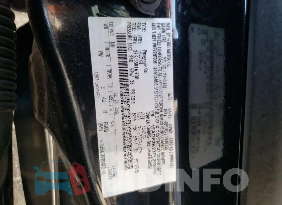 1FADP3K23FL282029 Photo# 12