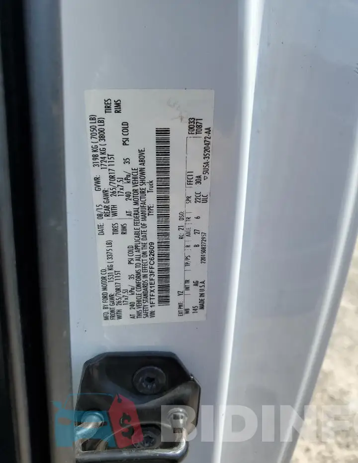 1FTFX1EF3FFC62609 Photo# 12