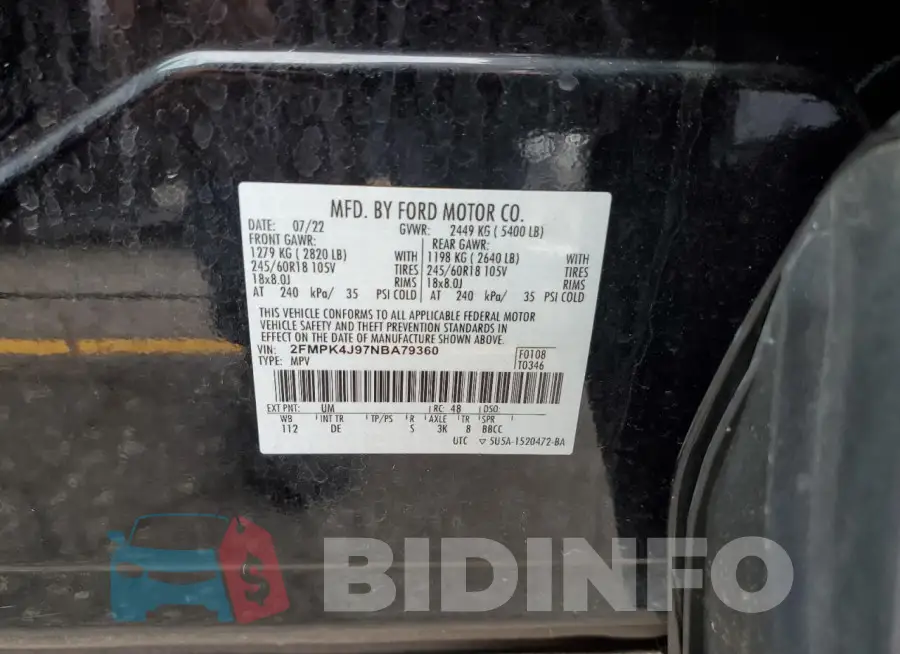 2FMPK4J97NBA79360 Photo# 13