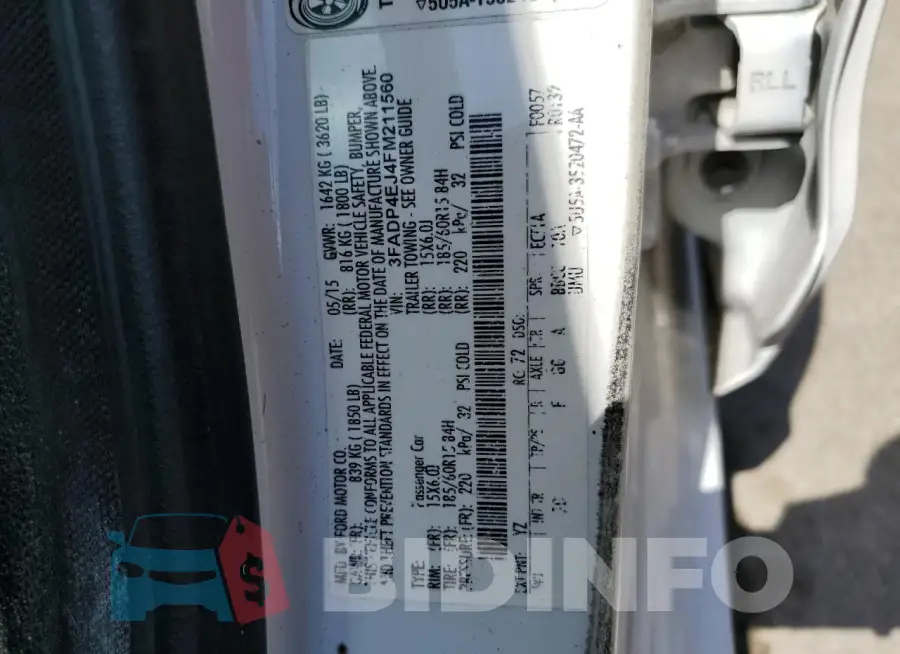 3FADP4EJ4FM211560 Photo# 13