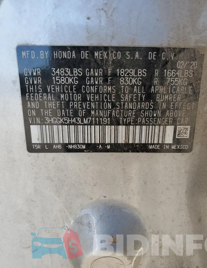 3HGGK5H43LM711191 Photo# 13