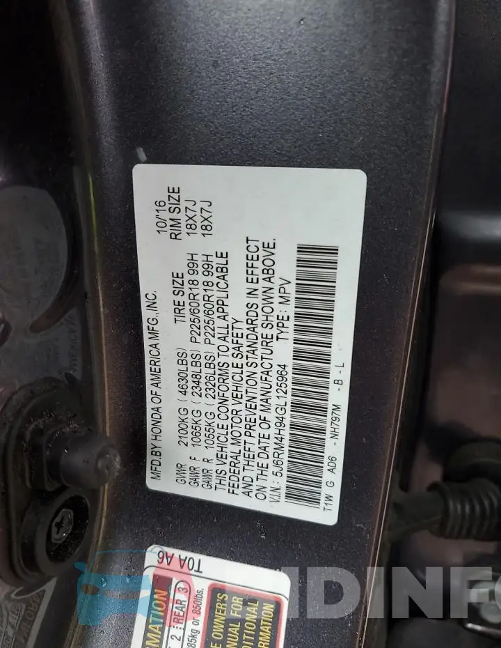 5J6RM4H94GL125964 Photo# 12