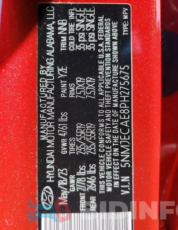 5NMJECAE8PH275675 Photo# 14