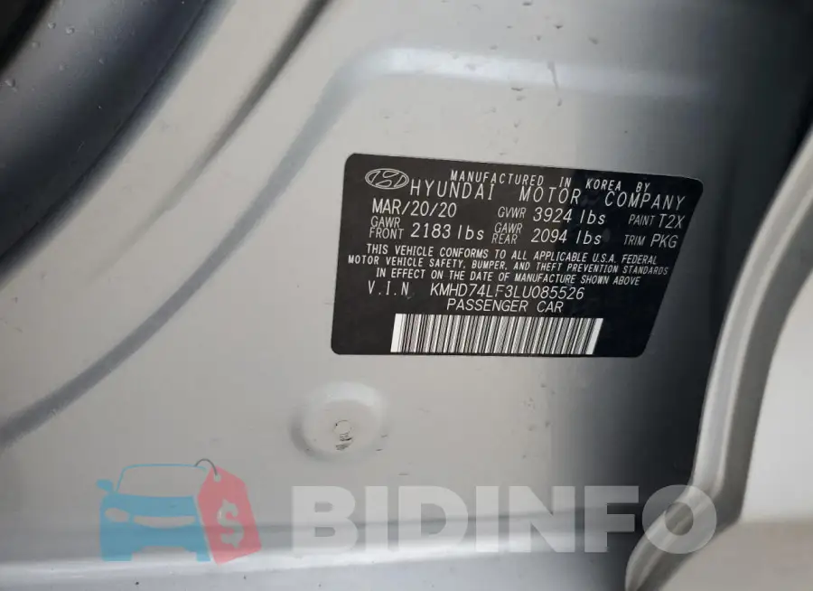 KMHD74LF3LU085526 Photo# 12