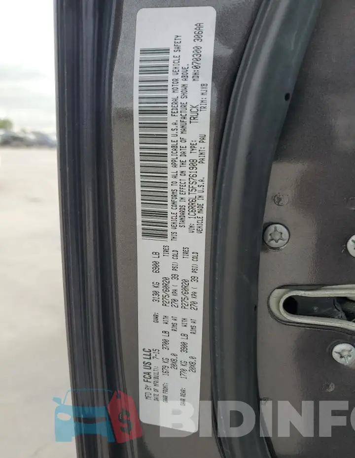 1C6RR6LT5FS761908 Photo# 13