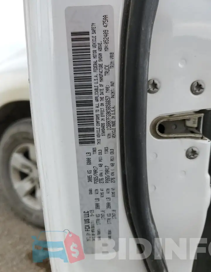 1C6RR7FG9KS656657 Photo# 12