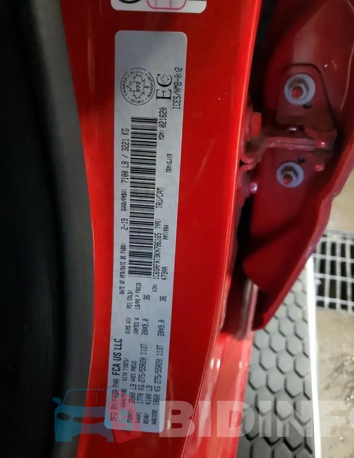 1C6SRFRT9KN786165 Photo# 12