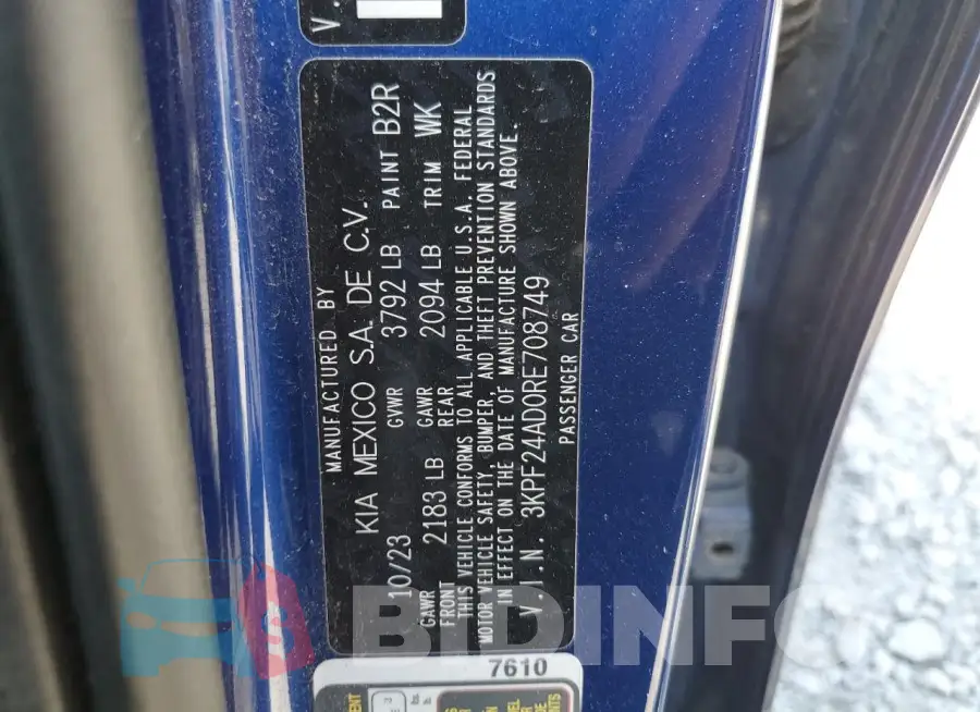 3KPF24AD0RE708749 Photo# 12