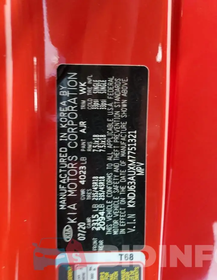 KNDJ63AUXM7751321 Photo# 13